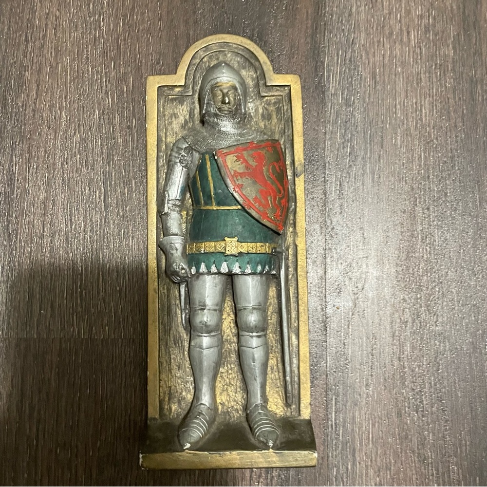 Medieval Knight Decor with Red and Green Accents